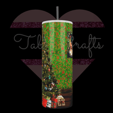 Load image into Gallery viewer, Handcrafted &quot;Holiday Zombies&quot; Exclusive Design 20oz Stainless Steel Tumbler - TabbyCrafts.com
