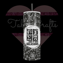 Load image into Gallery viewer, Handcrafted &quot;I Ate Some Pie&quot; 20oz Stainless Steel Tumbler - TabbyCrafts.com
