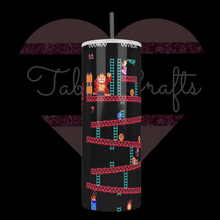 Load image into Gallery viewer, Handcrafted &quot;Kong&quot; 80s Game Inspired 20oz Stainless Steel Tumbler - TabbyCrafts LLC
