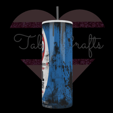 Load image into Gallery viewer, Handcrafted &quot;Motor Oil Additive&quot; 20oz Stainless Steel Tumbler - TabbyCrafts LLC
