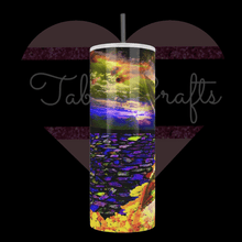 Load image into Gallery viewer, Handcrafted &quot;Path For Loved&quot; Exclusive Design 20oz Stainless Steel Tumbler - TabbyCrafts.com
