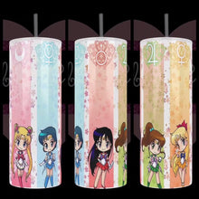 Load image into Gallery viewer, Handcrafted &quot;Sailor Moon All Little&quot; Inspired 20oz Stainless Steel Tumbler - TabbyCrafts.com
