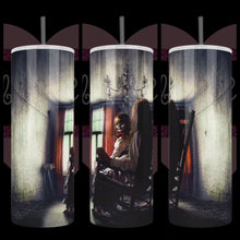 Load image into Gallery viewer, Handcrafted &quot;Sitting with Annabelle&quot; 20oz Stainless Steel Tumbler - TabbyCrafts.com
