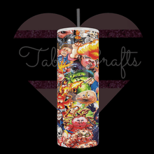 Load image into Gallery viewer, Handcrafted &quot;Trash Bin Kids&quot; Inspired 20oz Stainless Steel Tumbler - TabbyCrafts.com
