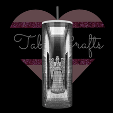 Load image into Gallery viewer, Handcrafted &quot;Weeping Angels&quot; Exclusive Design on 20oz Stainless Steel Tumbler - TabbyCrafts.com
