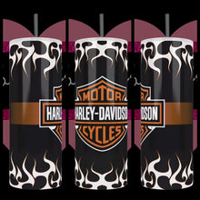 Load image into Gallery viewer, HD Bikes Brand Handcrafted 20oz Stainless Steel Tumbler - TabbyCrafts.com
