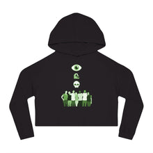 Load image into Gallery viewer, I See Dead People - Women’s Cropped Hooded Sweatshirt - TabbyCrafts.com
