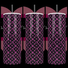 Load image into Gallery viewer, Kittty and Louis V Design Inspired 20oz Stainless Steel Tumbler - TabbyCrafts LLC - TabbyCrafts.com
