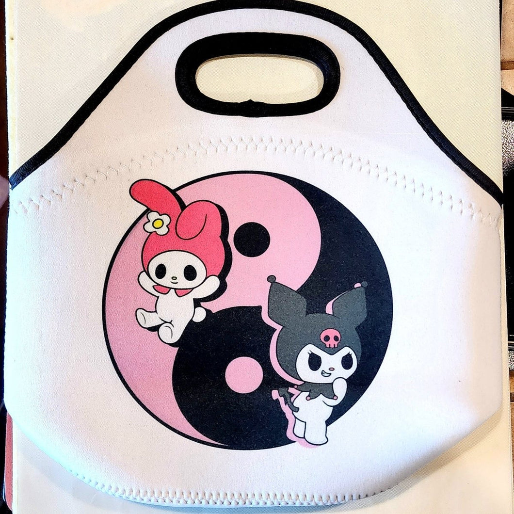 My Melody & Kuromi Handcrafted Lunch Tote Bag - TabbyCrafts LLC - TabbyCrafts.com