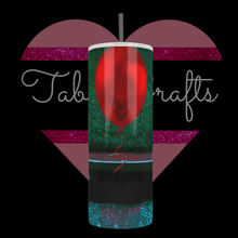Load image into Gallery viewer, Pennywise Red Balloon Handcrafted 20oz Stainless Steel Tumbler - TabbyCrafts.com
