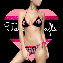Load image into Gallery viewer, Pink Skull Bikini - TabbyCrafts.com
