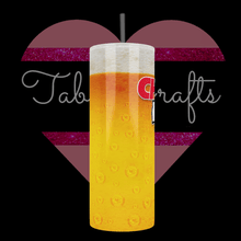 Load image into Gallery viewer, Team &quot;Beer Glass&quot; on 20 oz Stainless Steel Tumbler - TabbyCrafts.com
