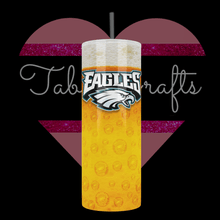 Load image into Gallery viewer, Team &quot;Beer Glass&quot; on 20 oz Stainless Steel Tumbler - TabbyCrafts.com
