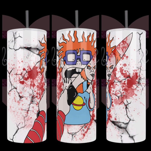 Two Chuckys Battle 20oz Stainless Steel Tumbler - TabbyCrafts.com