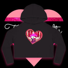 Load image into Gallery viewer, Walk Through Cherry Orchard - Women’s Cropped Hooded Sweatshirt - TabbyCrafts.com
