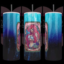 Load image into Gallery viewer, Zombie Mermaid Handcrafted 20oz Stainless Steel Tumbler - TabbyCrafts.com
