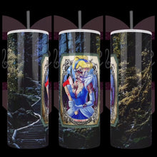 Load image into Gallery viewer, Zombie Princess with Glass Slipper 20oz Stainless Steel Tumbler - TabbyCrafts.com
